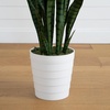 image:imageNearly Natural 5 ft Artificial Sansevieria Plant UVResistant Porch Decor