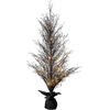 image:imageNearly Natural 5 ft Prelit Artificial Halloween Black Twig Tree Room Decor