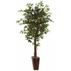image:imageNearly Natural 5931 6ft Ficus Tree with Bamboo PlanterGreen