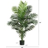 image:imageNearly Natural 5FT Tall Artificial Paradise Palm Plant Fake Palm Tree with 12 Trunks and Realistic Palm Leaves Faux palm Tree for Indoor Home Dcor with Black Nursery PlanterPalm