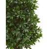 image:imageNearly Natural 5Ft Bay Leaf Cone Topiary Artificial UV Resistant IndoorOutdoor Silk Trees Green