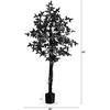 image:imageNearly Natural 5ft Artificial Halloween Black Maple Tree with Natural Trunk  Indoor Decor for Haunting Holiday Display