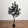 image:imageNearly Natural 5ft PreLit Halloween Black Eucalyptus Tree with Orange amp Purple LED Lights