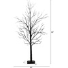 image:imageNearly Natural 5ft PreLit Halloween Black Twig Tree with 240 Orange amp Purple LED Lights
