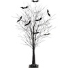 image:imageNearly Natural 5ft PreLit Halloween Black Twig Tree with Bats and 50 LED Lights