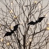 image:imageNearly Natural 5ft PreLit Halloween Black Twig Tree with Bats and 50 LED Lights