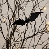 image:imageNearly Natural 5ft PreLit Halloween Black Twig Tree with Bats and 50 LED Lights