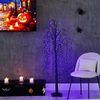 image:imageNearly Natural 5ft PreLit Halloween Black Willow Artificial Fall Tree with 144 Orange and Purple LED Lights