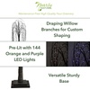 image:imageNearly Natural 5ft PreLit Halloween Black Willow Artificial Fall Tree with 144 Orange and Purple LED Lights