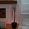 image:imageNearly Natural 5ft PreLit Halloween Black Willow Artificial Fall Tree with 144 Orange and Purple LED Lights