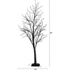 image:imageNearly Natural 5ft PreLit Halloween Deluxe Black Twig Artificial Fall Tree with 102 Orange and Purple LED Lights