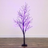 image:imageNearly Natural 5ft PreLit Halloween Deluxe Black Twig Artificial Fall Tree with 102 Orange and Purple LED Lights