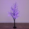 image:imageNearly Natural 5ft PreLit Halloween Deluxe Black Twig Artificial Fall Tree with 102 Orange and Purple LED Lights