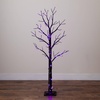 image:imageNearly Natural 5ft PreLit Halloween Twig Tree with 360 Orange amp Purple LED Lights