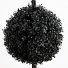 image:imageNearly Natural 5ft UV Resistant Artificial Halloween Black Triple Ball Boxwood Topiary