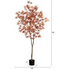 image:imageNearly Natural 6 ft Artificial Autumn Japanese Maple Fall Tree Floor Plant