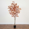 image:imageNearly Natural 6 ft Artificial Autumn Japanese Maple Fall Tree Floor Plant