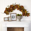 image:imageNearly Natural 6 ft Artificial Autumn Magnolia Berry Garland Mantle Decor