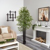 image:imageNearly Natural 6 ft Artificial Black Bamboo Tree UVResistant Floor Plant