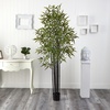 image:imageNearly Natural 6 ft Artificial Black Bamboo Tree UVResistant Floor Plant