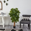 image:imageNearly Natural 6 ft Artificial Fiddle Leaf Fig Tree with Nursery Pot4ft