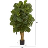 image:imageNearly Natural 6 ft Artificial Fiddle Leaf Fig Tree with Nursery Pot4ft