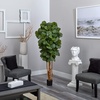image:imageNearly Natural 6 ft Artificial Fiddle Leaf Fig Tree with Nursery Pot6ft