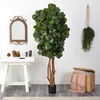 image:imageNearly Natural 6 ft Artificial Fiddle Leaf Fig Tree with Nursery Pot7ft