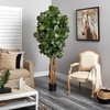 image:imageNearly Natural 6 ft Artificial Fiddle Leaf Fig Tree with Nursery Pot7ft