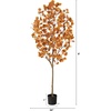 image:imageNearly Natural 6 ft Autumn Eucalyptus Artificial Tree with Nursery Pot