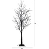 image:imageNearly Natural 6 ft PreLit Halloween Black Twig Artificial Fall Tree