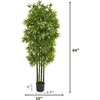 image:imageNearly Natural 64 Bamboo Artificial Green Trunks UV Resistant IndoorOutdoor Silk Trees