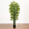 image:imageNearly Natural 64 Bamboo Artificial Green Trunks UV Resistant IndoorOutdoor Silk Trees