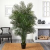 image:imageNearly Natural 65 ft Artificial Areca Palm UVResistant Tree with Pot