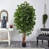 image:imageNearly Natural 65 ft Artificial Deluxe Ficus Tree for Home Decor