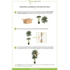 image:imageNearly Natural 65 ft Artificial Golden Cane Palm Tree with Nursery Pot6ft 6in