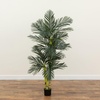 image:imageNearly Natural 65 ft Artificial Golden Cane Palm Tree with Nursery Pot6ft 6in