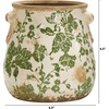 image:imageNearly Natural 65 in Tuscan Ceramic Green Floral Scroll Decorative Vase65 in W x 65 in D x 65 in H