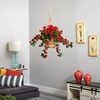 image:imageNearly Natural 6857RD Geranium Hanging Basket UV Resistant Red10125 x 29 x 10125