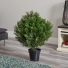 image:imageNearly Natural 6881 3 Cedar Artificial Bush IndoorOutdoorGreen