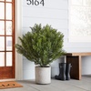 image:imageNearly Natural 6881 3 Cedar Artificial Bush IndoorOutdoorGreen