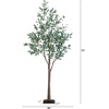 image:imageNearly Natural 6FT Artificial Fruiting Olive Tree with 280 Warm White LED Lights Faux Olive Tree Indoor Home Dcor Prelit with Lifelike Fruits and Sturdy Base Stand