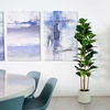 image:imageNearly Natural 6ft Artificial Fiddle Leaf Tree in Decorative White Planter