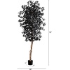 image:imageNearly Natural 6ft Artificial Halloween Black Ficus Tree with Natural Trunk  Indoor Decor for Spooky Atmosphere
