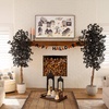 image:imageNearly Natural 6ft Artificial Halloween Black Ficus Tree with Natural Trunk  Indoor Decor for Spooky Atmosphere
