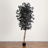 image:imageNearly Natural 6ft Artificial Halloween Black Ficus Tree with Natural Trunk  Indoor Decor for Spooky Atmosphere