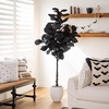 image:imageNearly Natural 6ft Artificial Halloween Black Fiddle Leaf Tree  Spooky Holiday Decor for Indoor Use