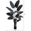 image:imageNearly Natural 6ft Artificial Halloween Black Travelers Palm Tree  Spooky Tropical Decor for Indoor Spaces