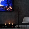 image:imageNearly Natural 6ft PreLit Halloween Black Willow Artificial Fall Tree with 160 Orange and Purple LED Lights