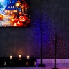 image:imageNearly Natural 6ft PreLit Halloween Black Willow Artificial Fall Tree with 160 Orange and Purple LED Lights